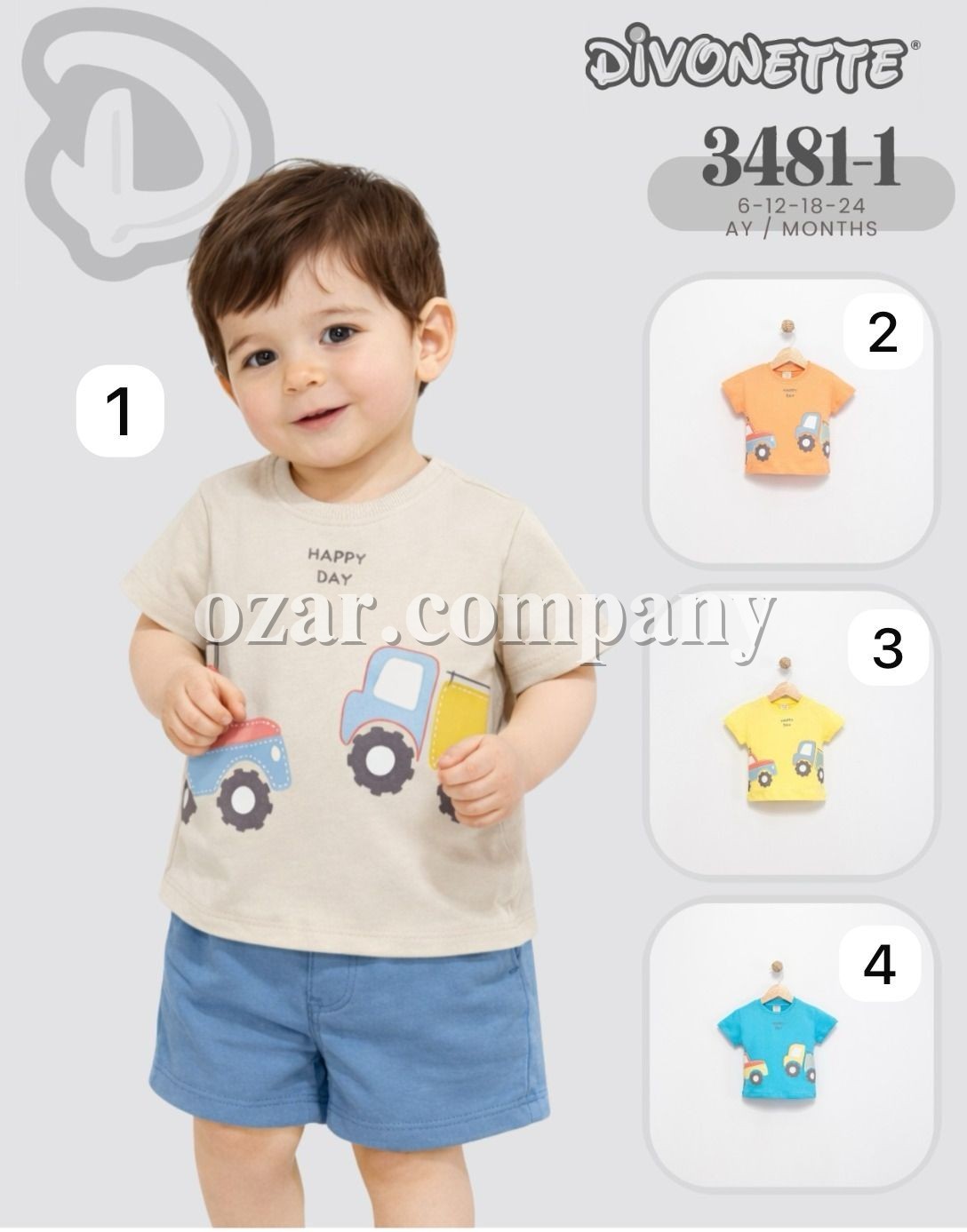 Футболка Для Мальчика Divonette (6-12-18-24мес.)