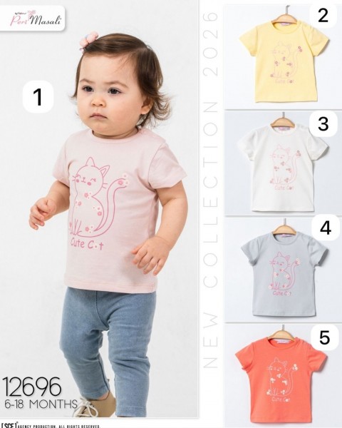 Футболка Для Девочки Peri Masali (6-9-12-18мес.)
