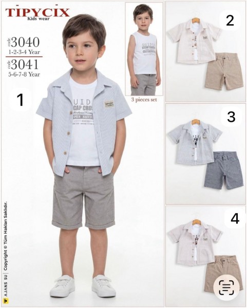 Костюм Тройка Для Мальчика Tipycix (1-2-3-4лет) 