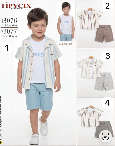 Костюм Тройка Для Мальчика Tipycix (5-6-7-8лет) 