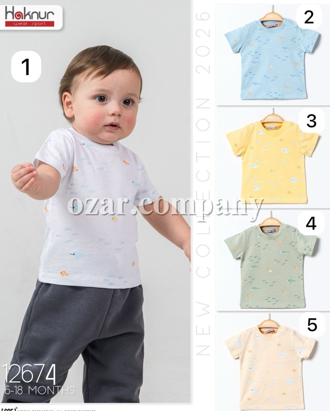 Футболка Для Мальчика Haknur (6-9-12-18мес.)