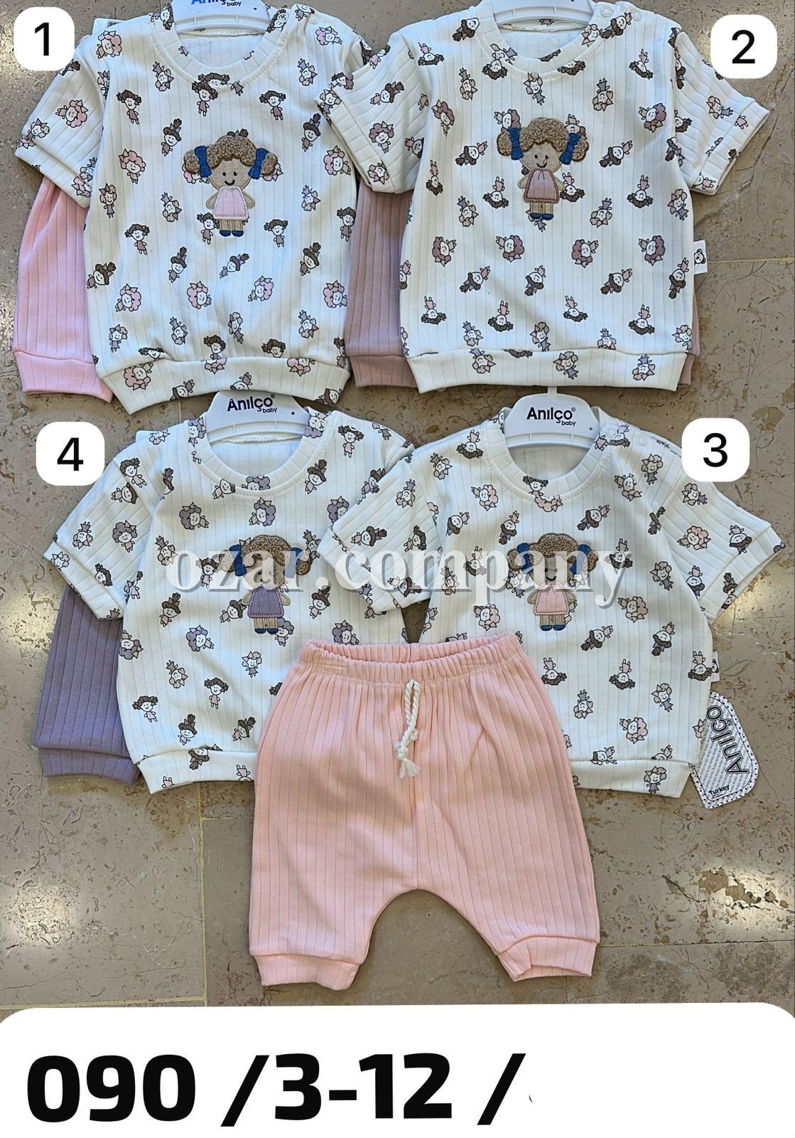 Костюм Для Девочки Anilco (3-6/6-9/9-12мес.)