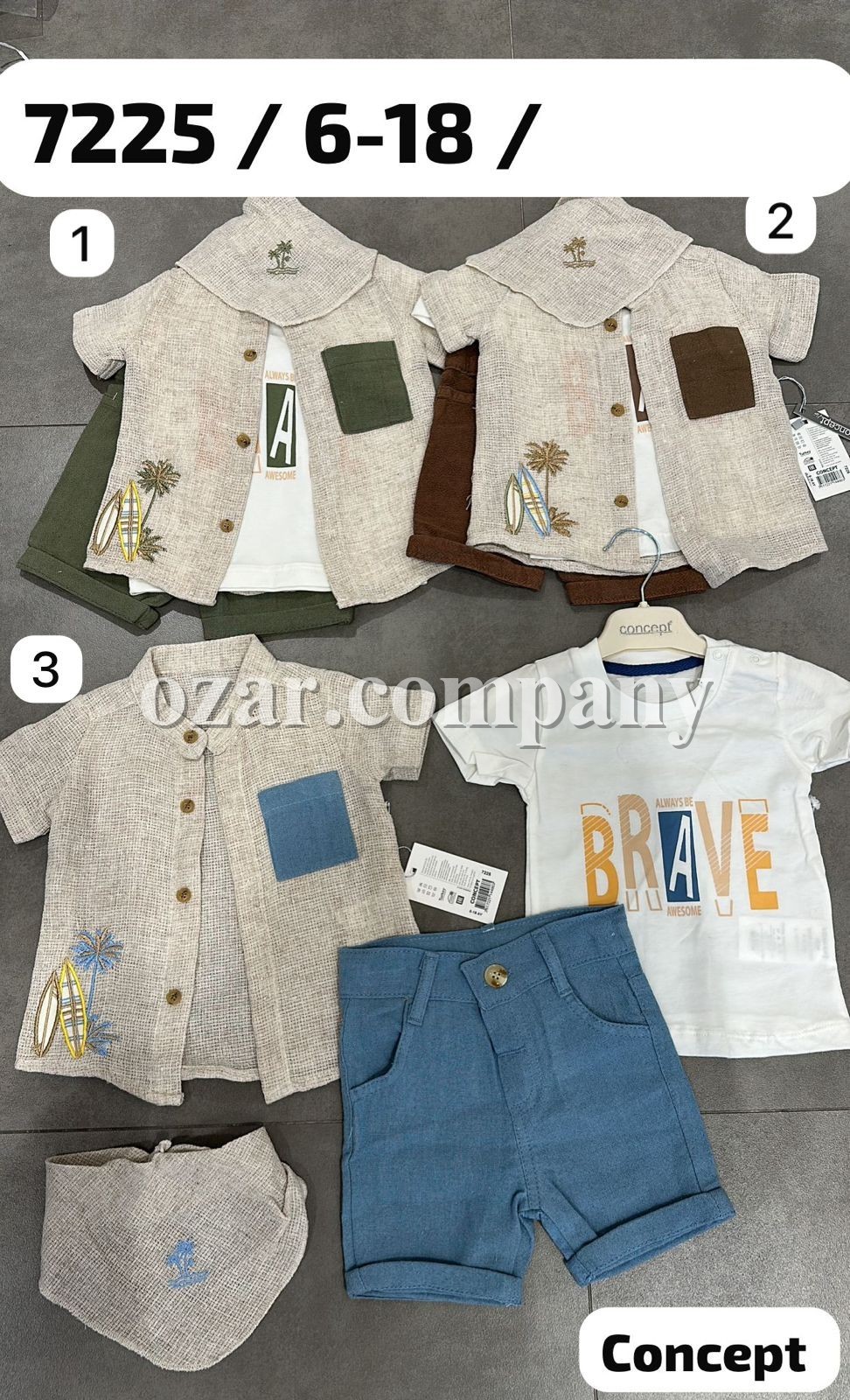 Костюм Тройка Для Мальчика Concept (6-9-12-18мес.)