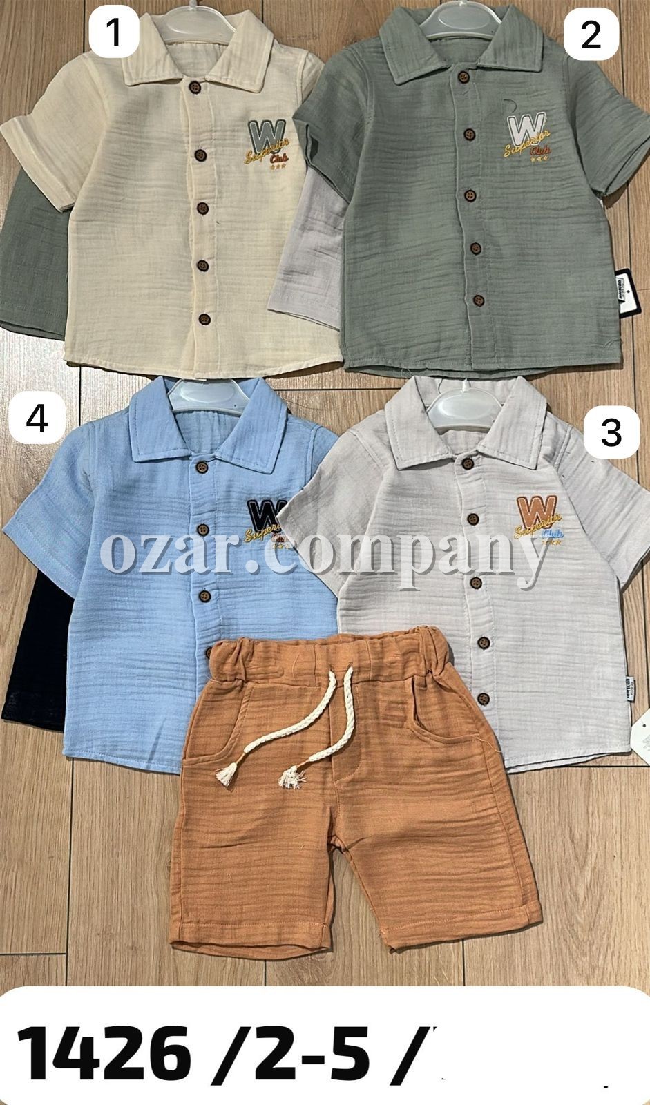 Муслиновый Костюм Для Мальчика Mertcan (2-3-4-5лет)