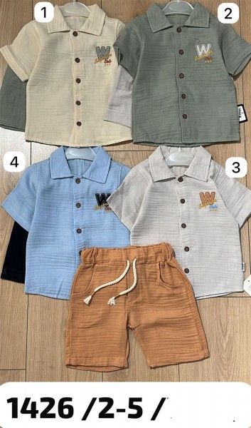 Муслиновый Костюм Для Мальчика Mertcan (2-3-4-5лет)