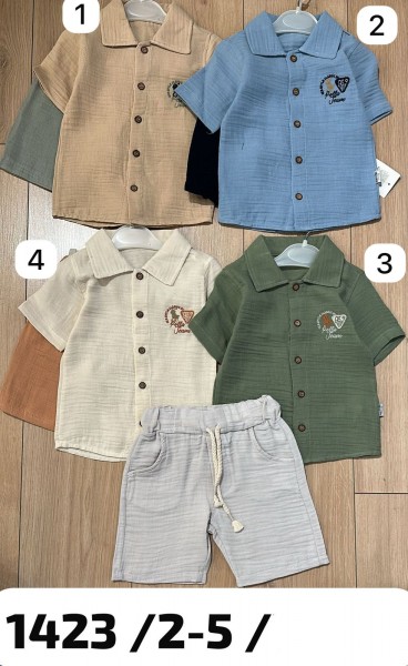 Муслиновый Костюм Для Мальчика Mertcan (2-3-4-5лет)