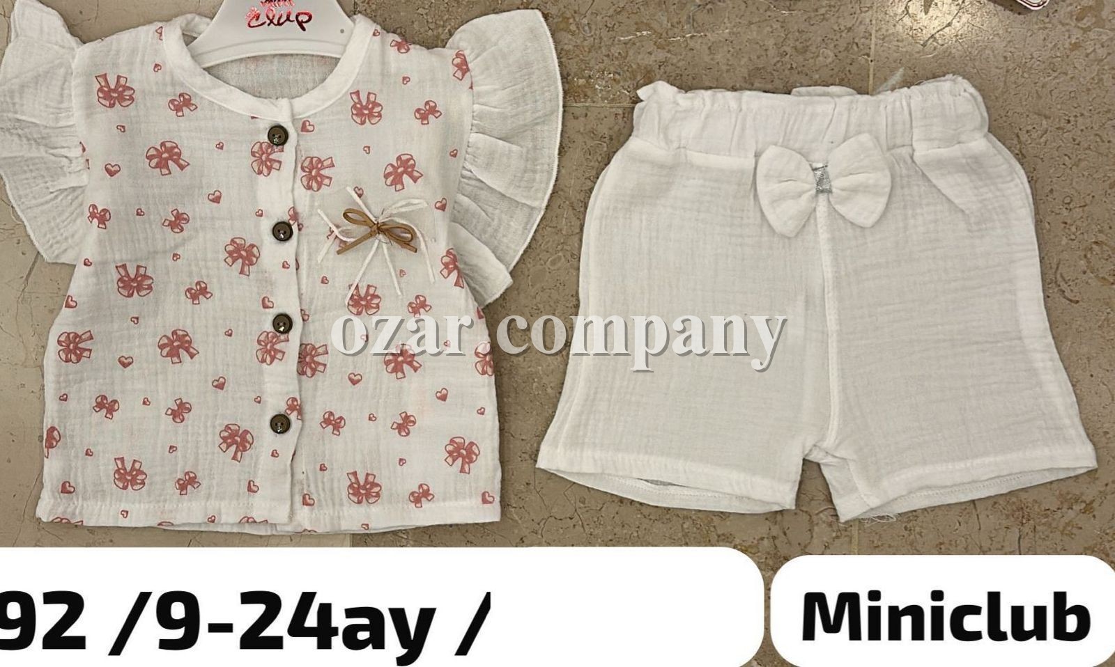 Муслиновый Костюм Для Девочки Mini Clup (9-12-18-24мес.)