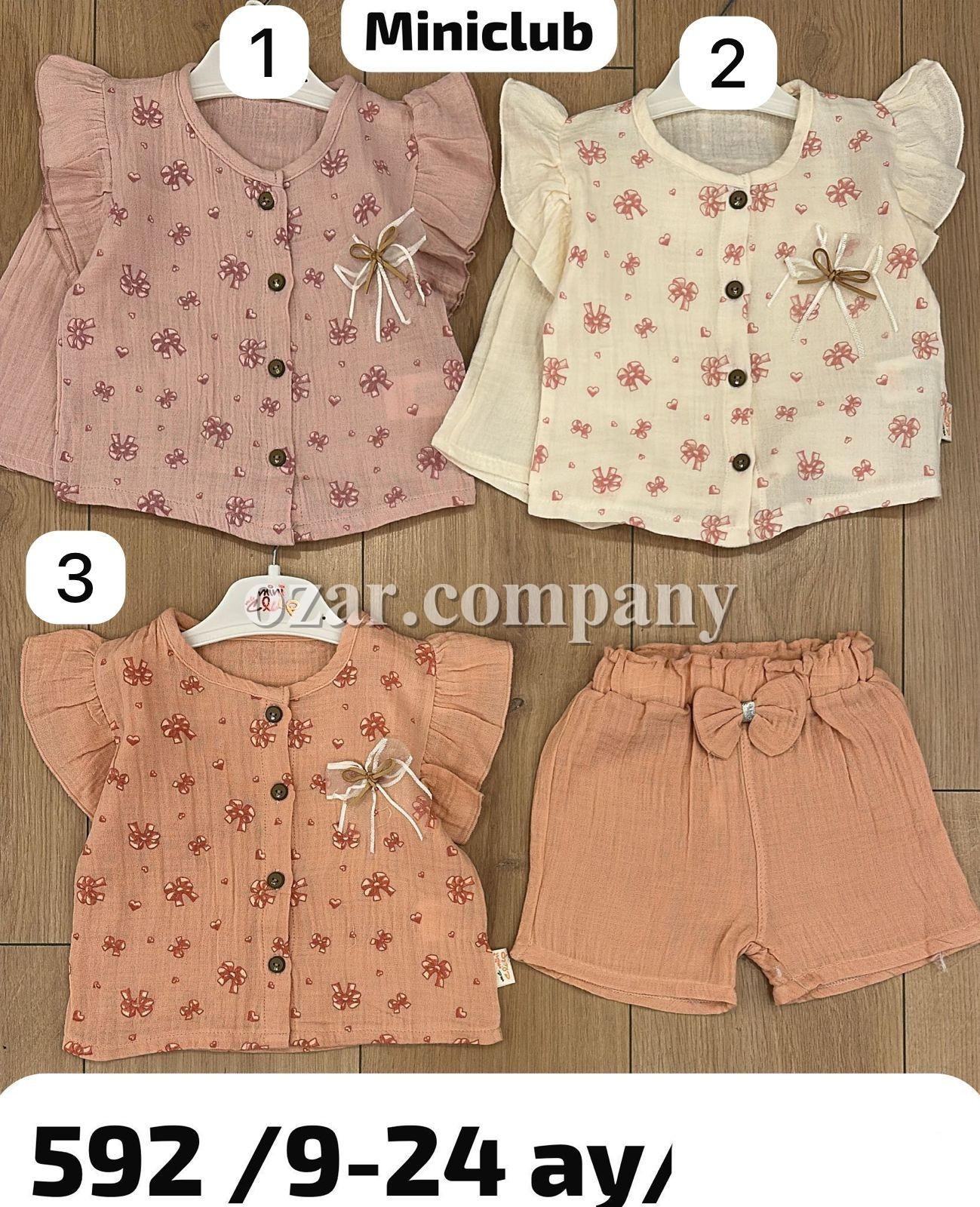 Муслиновый Костюм Для Девочки Mini Clup (9-12-18-24мес.)