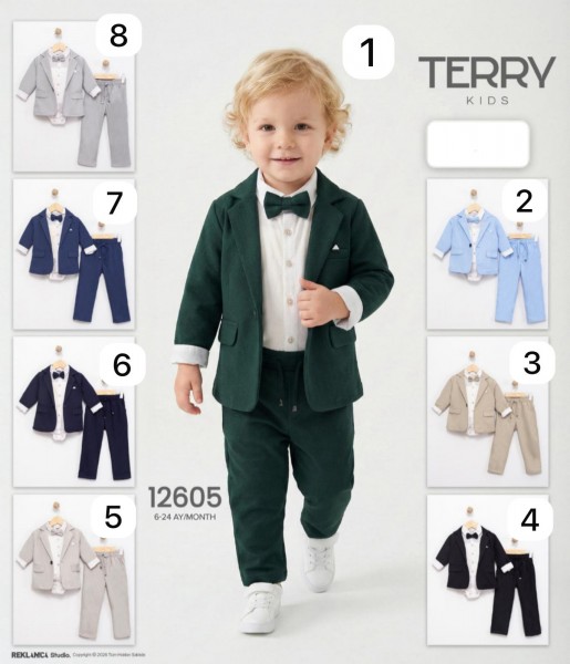 Костюм Тройка Для Мальчика Terry (6-12-18-24мес.)