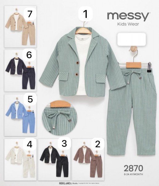 Костюм Тройка Для Мальчика Messy (6-12-18-24мес.)