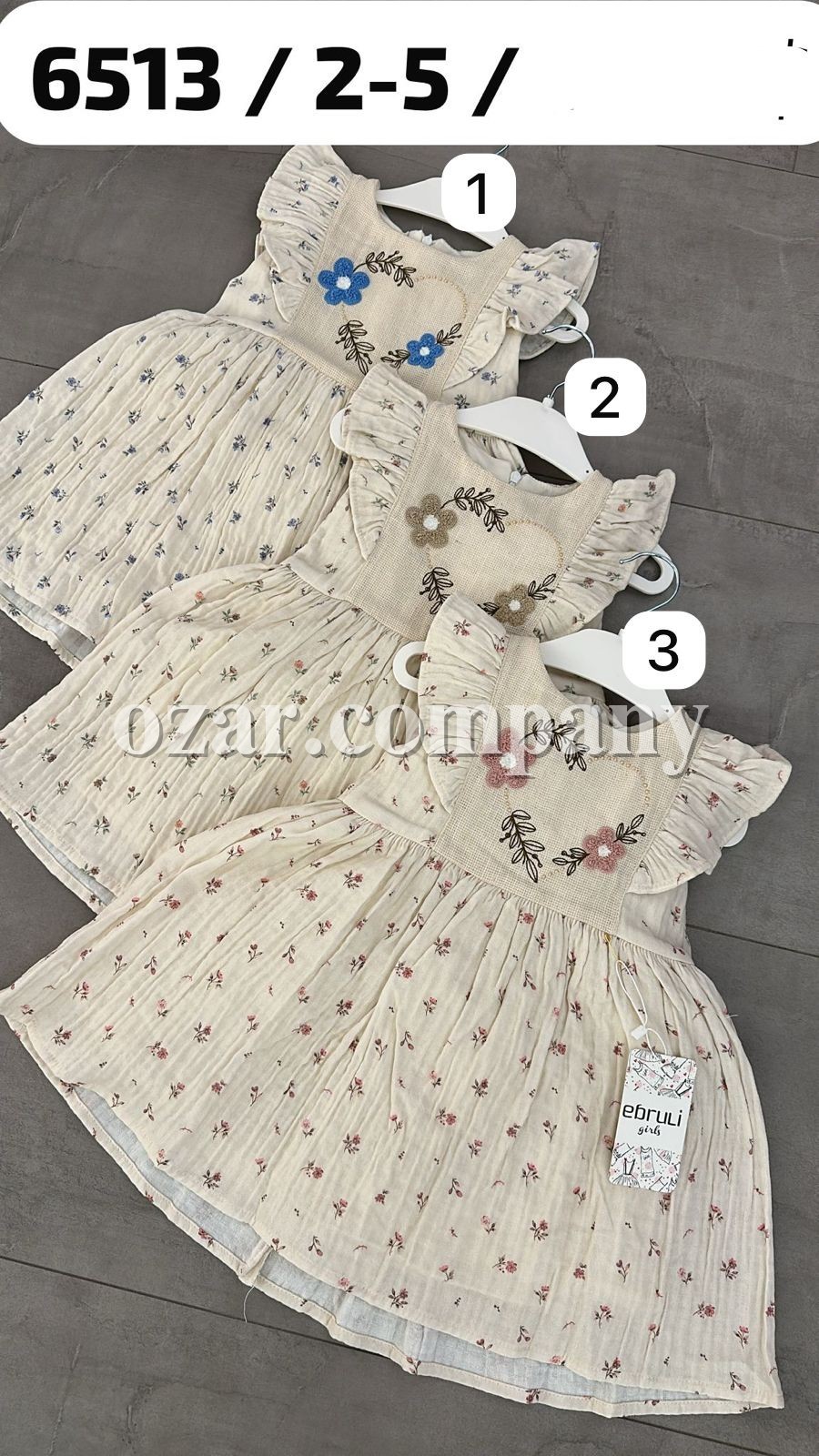 Муслиновое Платье Для Девочки Ebruli (2-3-4-5лет)