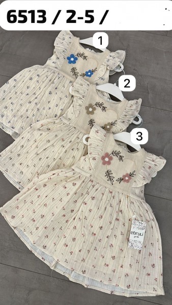 Муслиновое Платье Для Девочки Ebruli (2-3-4-5лет)