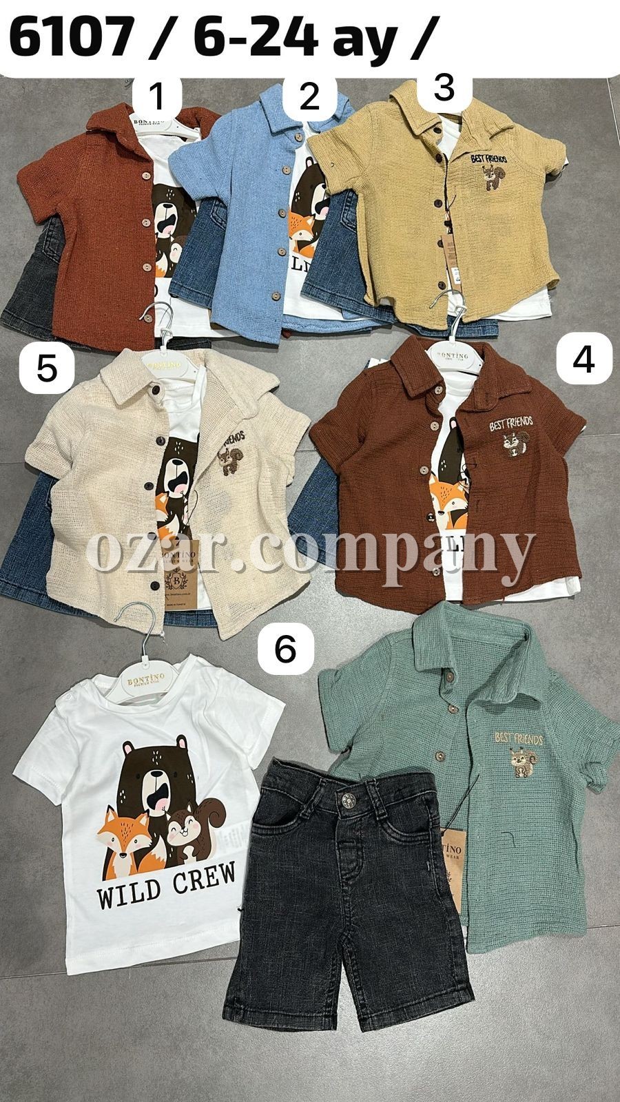 Костюм Тройка Для Мальчика Bontino (6-9-12-18-24мес.)