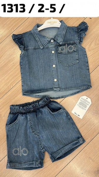 Джинсовый Костюм Для Девочки Partner (2-3-4-5лет)