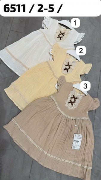 Муслиновое Платье Для Девочки Ebruli (2-3-4-5лет)