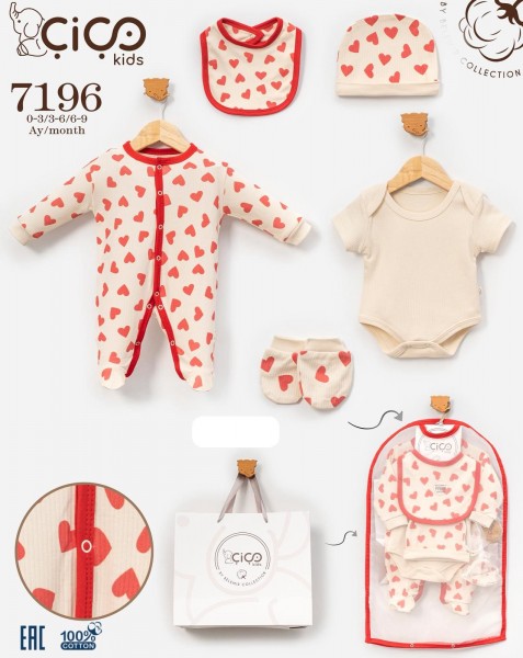 Комплект Для Девочки Cico Kids (0-3/3-6/6-9мес.)