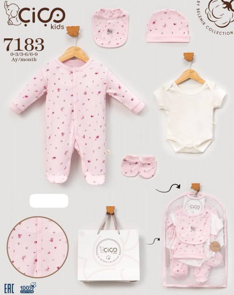 Комплект Для Девочки Cico Kids (0-3/3-6/6-9мес.)