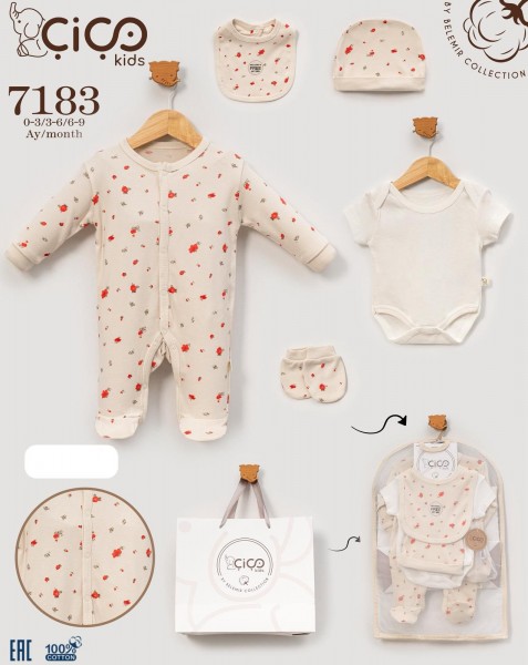 Комплект Для Девочки Cico Kids (0-3/3-6/6-9мес.)