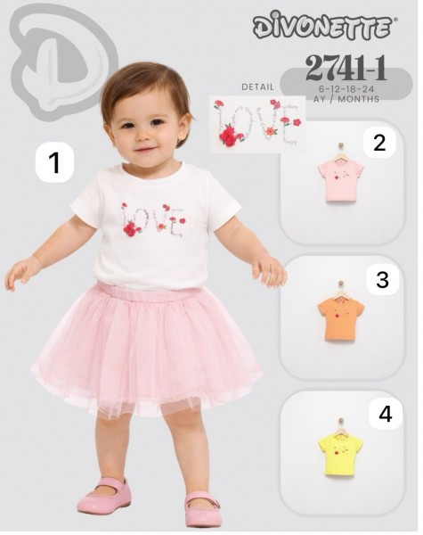 Футболка Для Девочки Divonette (6-12-18-24мес.)