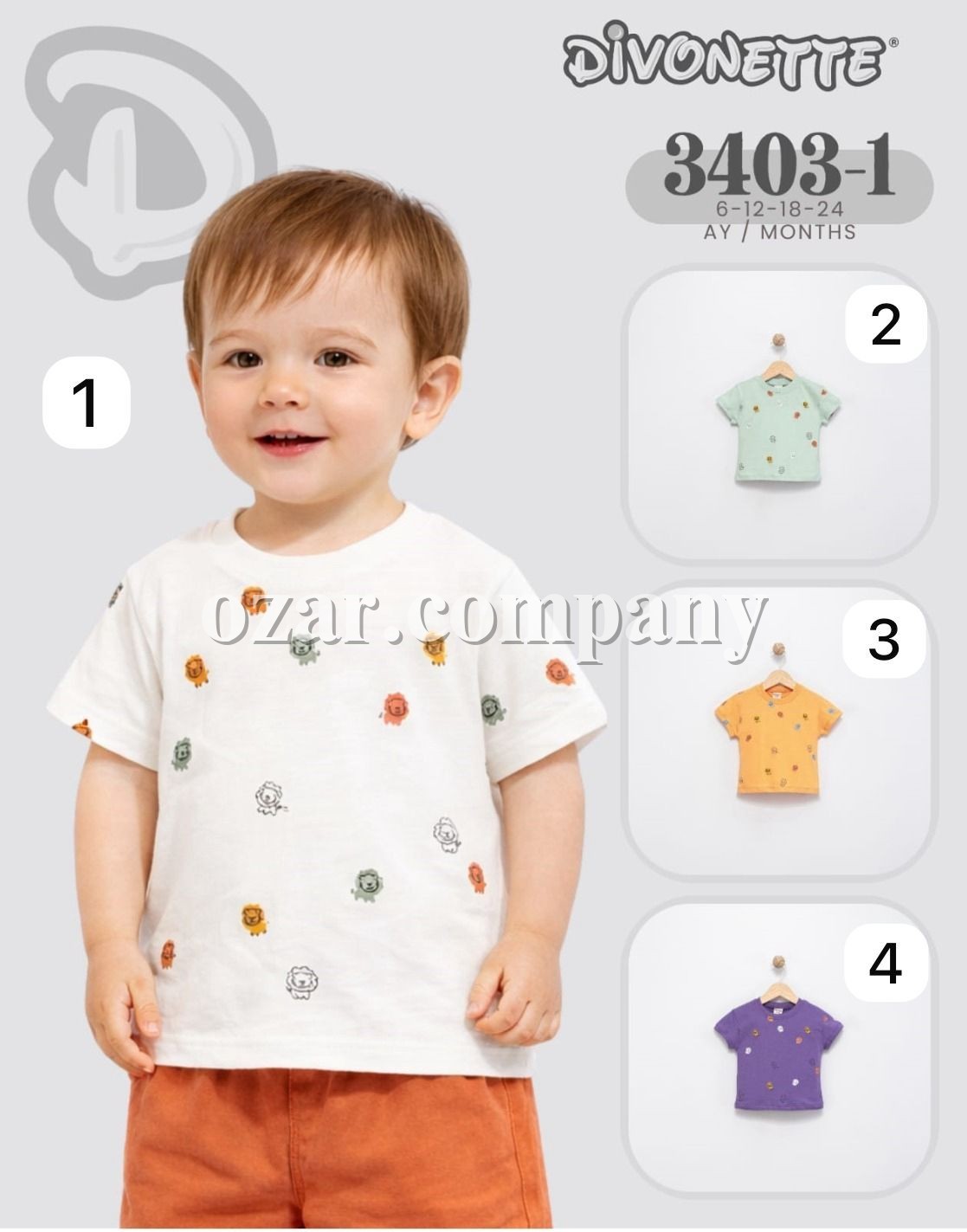 Футболка Для Мальчика Divonette (6-12-18-24мес.)