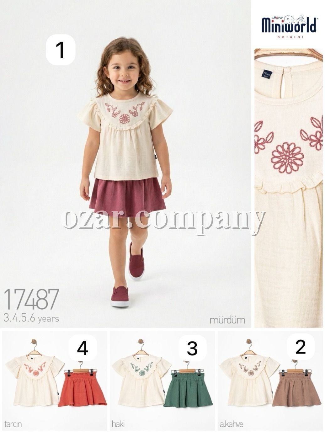 Муслиновый Костюм Для Девочки Miniworld (3-4-5-6лет) 