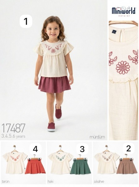 Муслиновый Костюм Для Девочки Miniworld (3-4-5-6лет) 