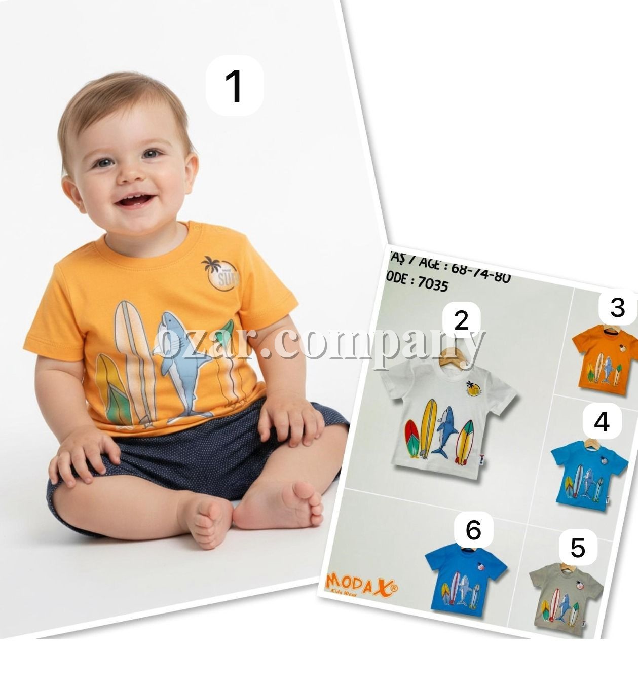 Футболка Для Мальчика Modax (6-9-12мес.)