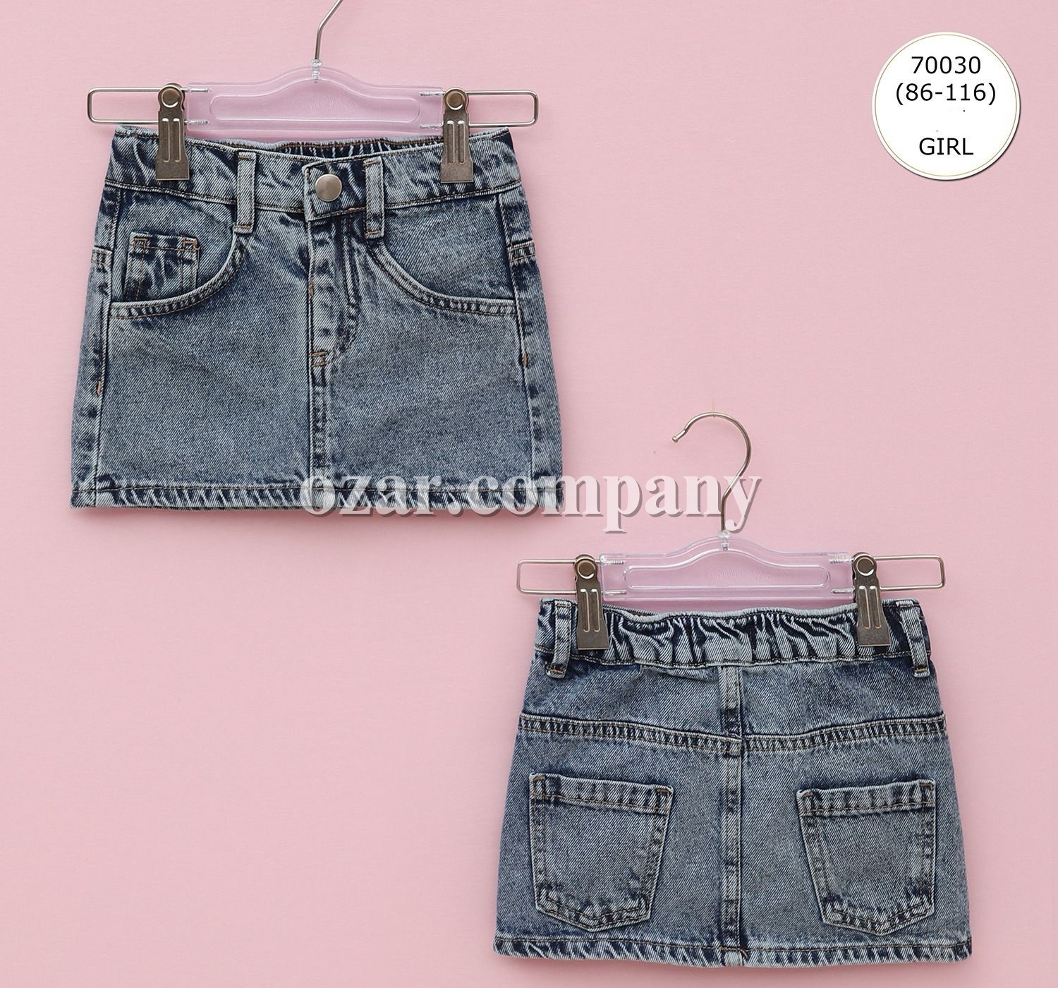 Джинсовая Юбка Для Девочки Wanex (1.5-2-3-4-5-6лет) 