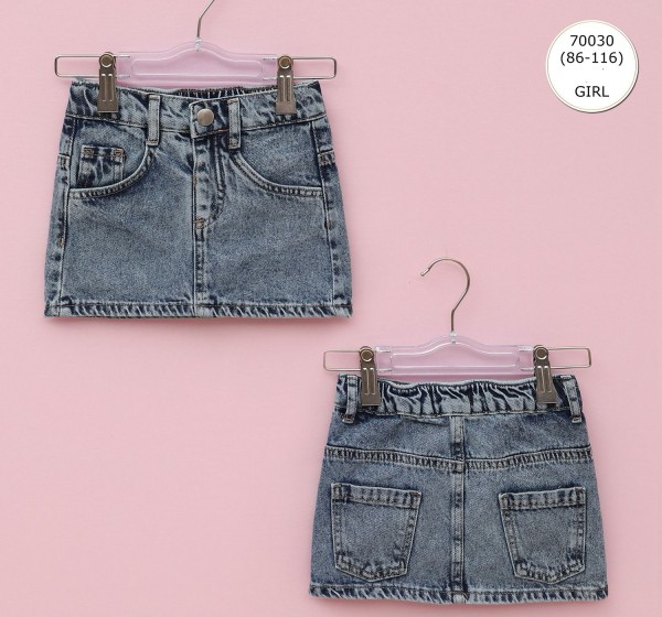 Джинсовая Юбка Для Девочки Wanex (1.5-2-3-4-5-6лет) 