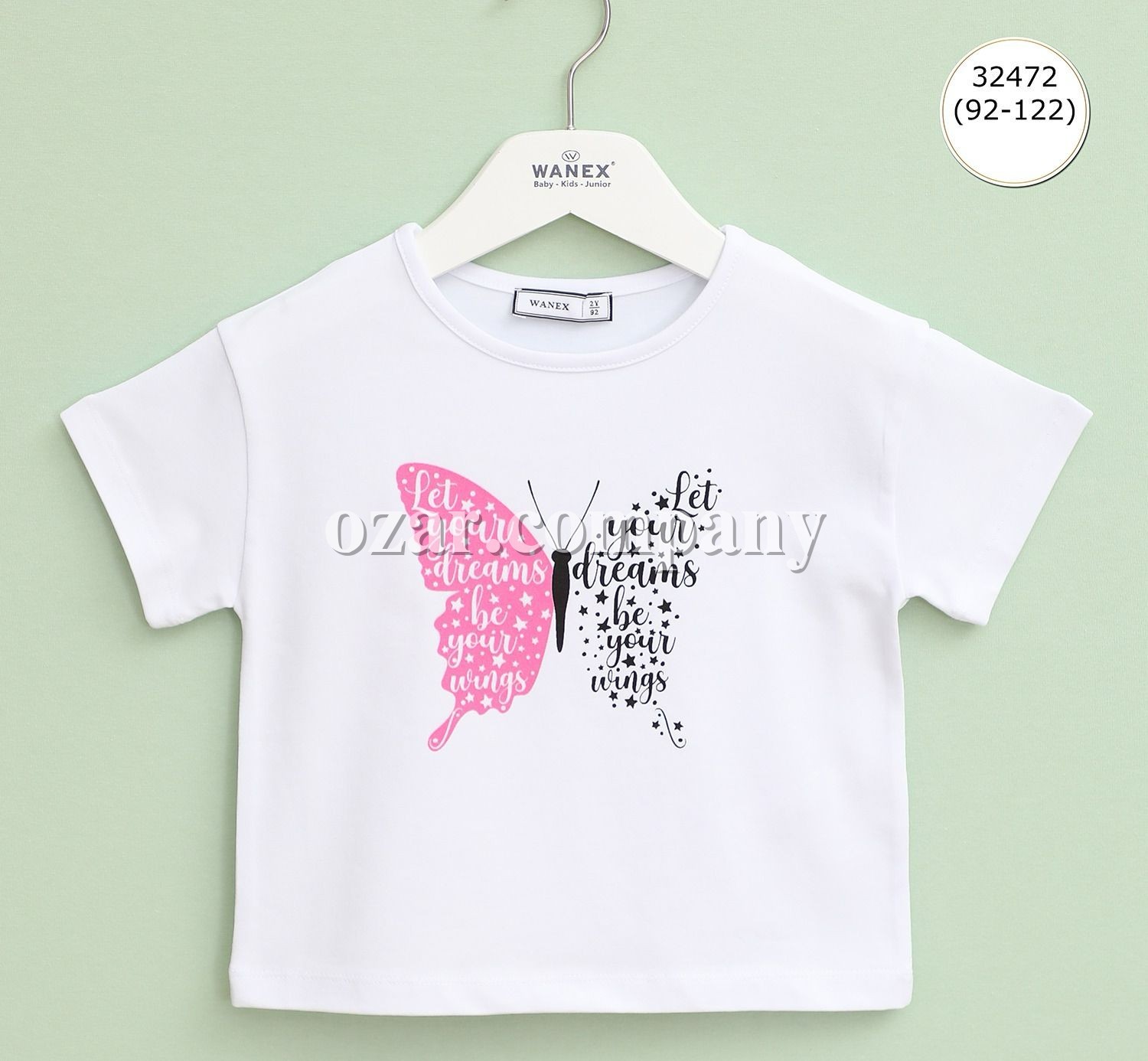 Футболка Для Девочки Wanex (2-3-4-5-6-7лет) 