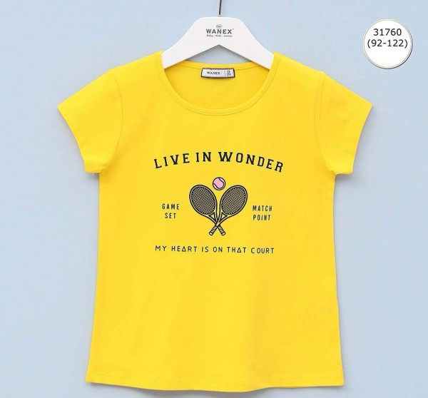 Футболка Для Девочки Wanex (2-3-4-5-6-7лет) 