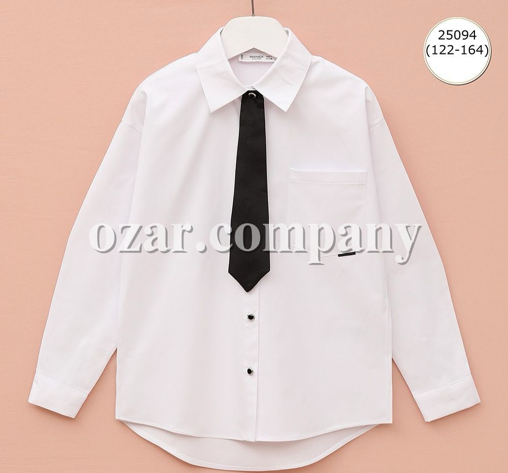 Школьная Рубашка Для Девочки Wanex (7-8-9-10-11-12-13-14лет) 