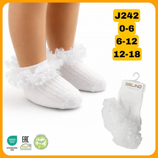 Носки Для Девочки Belino (0-6/6-12/12-18мес.)