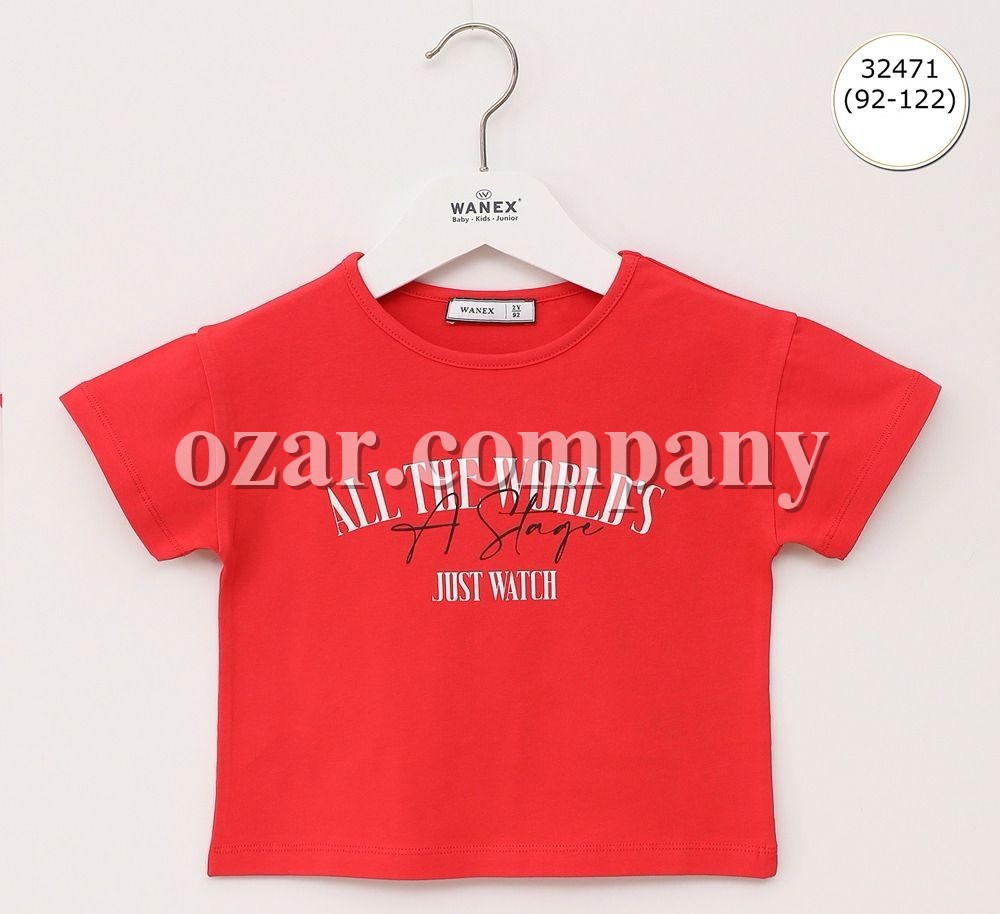 Футболка Для Девочки Wanex (2-3-4-5-6-7лет) 