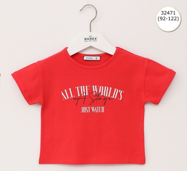 Футболка Для Девочки Wanex (2-3-4-5-6-7лет) 
