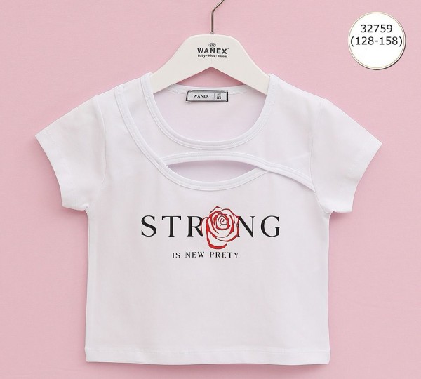 Футболка Для Девочки Wanex (8-9-10-11-12-13лет) 