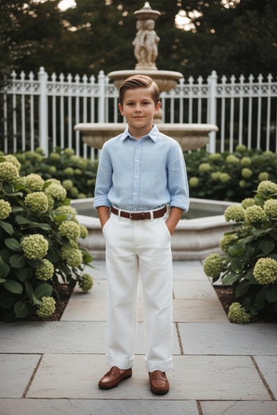 Штаны Лён Котон Для Мальчика Golf Club (3-4-5-6-7-8лет) 