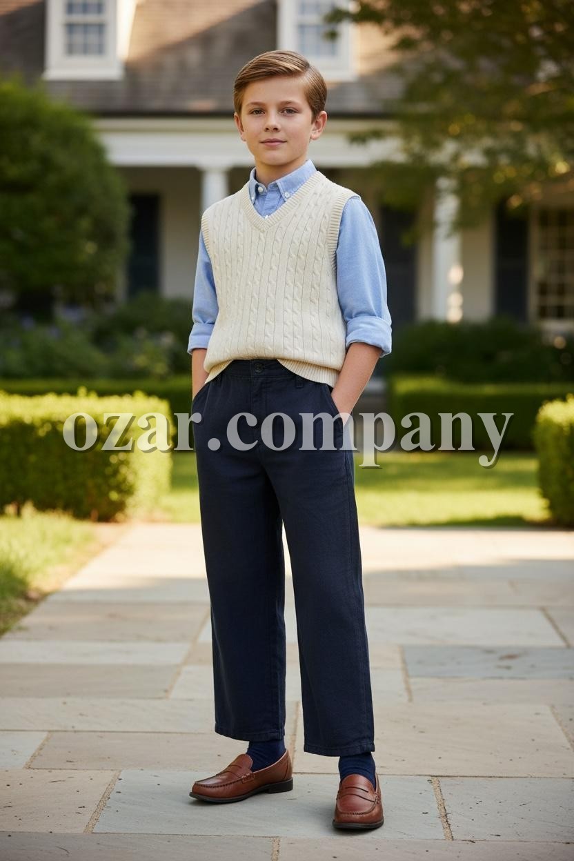 Штаны Лён Котон Для Мальчика Golf Club (3-4-5-6-7-8лет) 