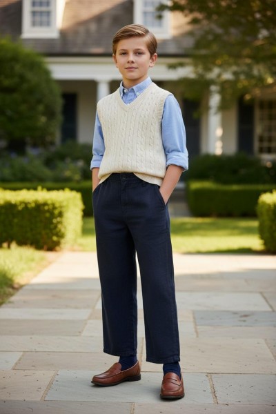 Штаны Лён Котон Для Мальчика Golf Club (3-4-5-6-7-8лет) 