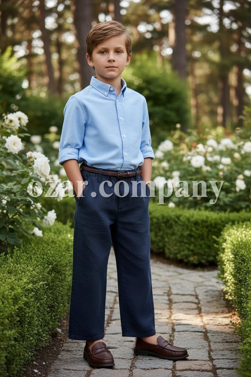 Штаны Лён Котон Для Мальчика Golf Club (9-10-11-12-13-14лет) 