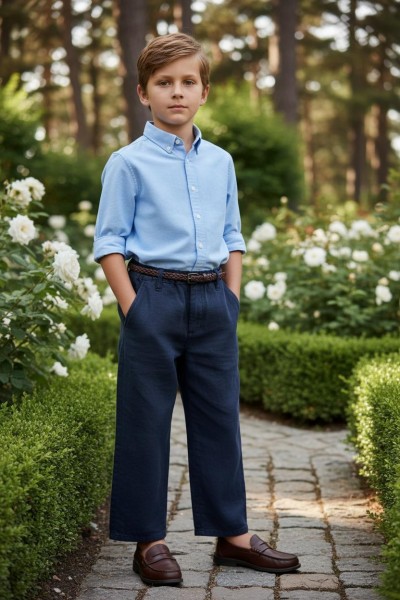 Штаны Лён Котон Для Мальчика Golf Club (9-10-11-12-13-14лет) 