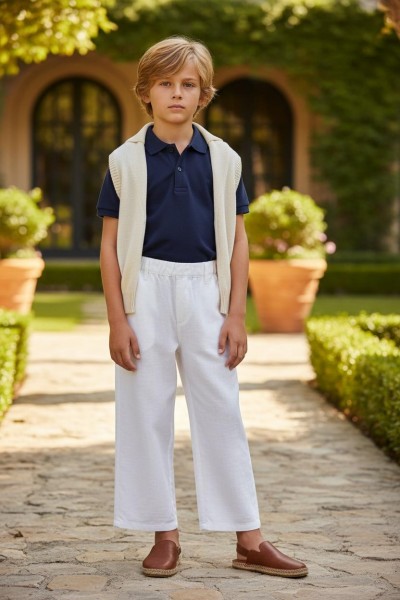 Штаны Лён Котон Для Мальчика Golf Club (9-10-11-12-13-14лет) 