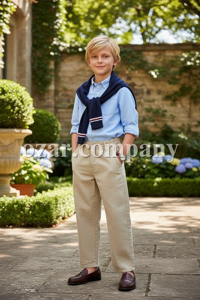 Штаны Лён Котон Для Мальчика Golf Club (9-10-11-12-13-14лет) 