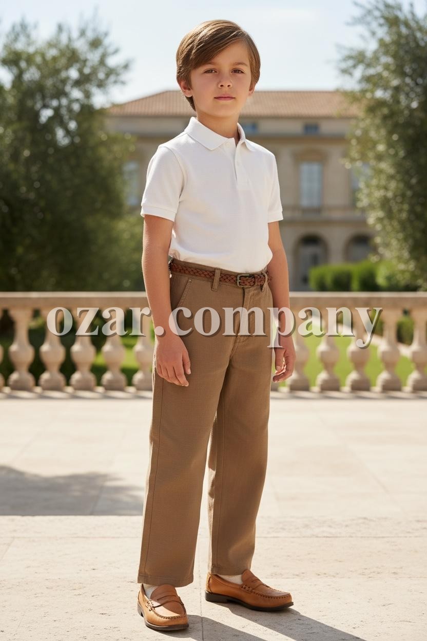 Штаны Лён Котон Для Мальчика Golf Club (9-10-11-12-13-14лет) 