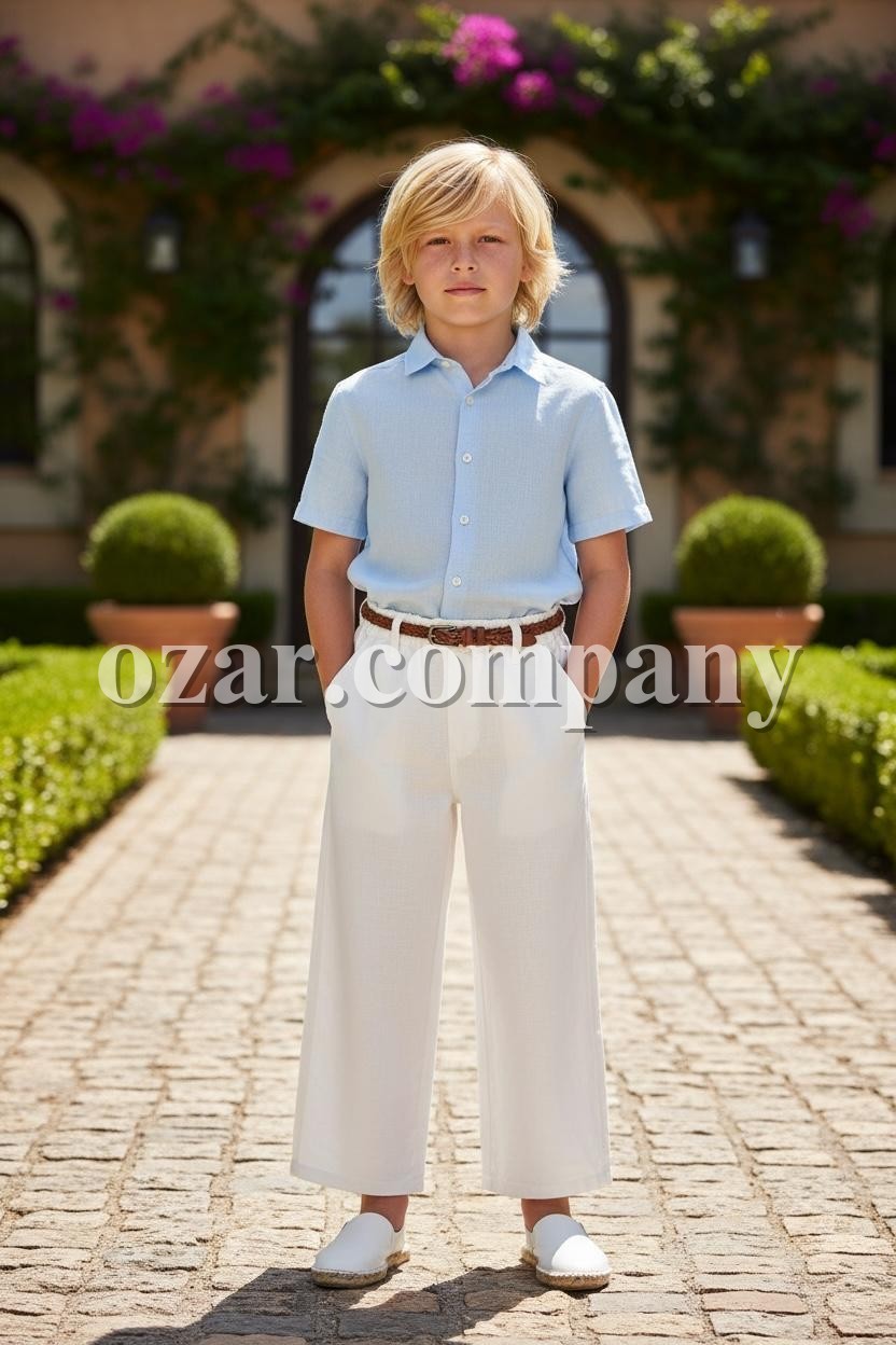 Штаны Лён Котон Для Мальчика Golf Club (9-10-11-12-13-14лет) 