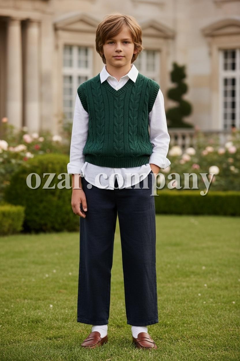 Штаны Лён Котон Для Мальчика Golf Club (9-10-11-12-13-14лет) 