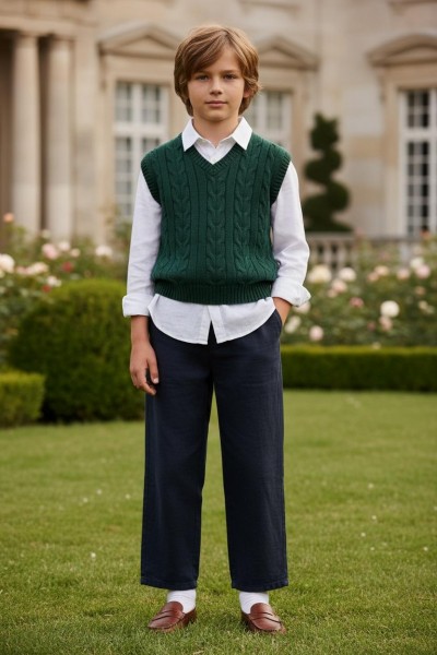 Штаны Лён Котон Для Мальчика Golf Club (9-10-11-12-13-14лет) 