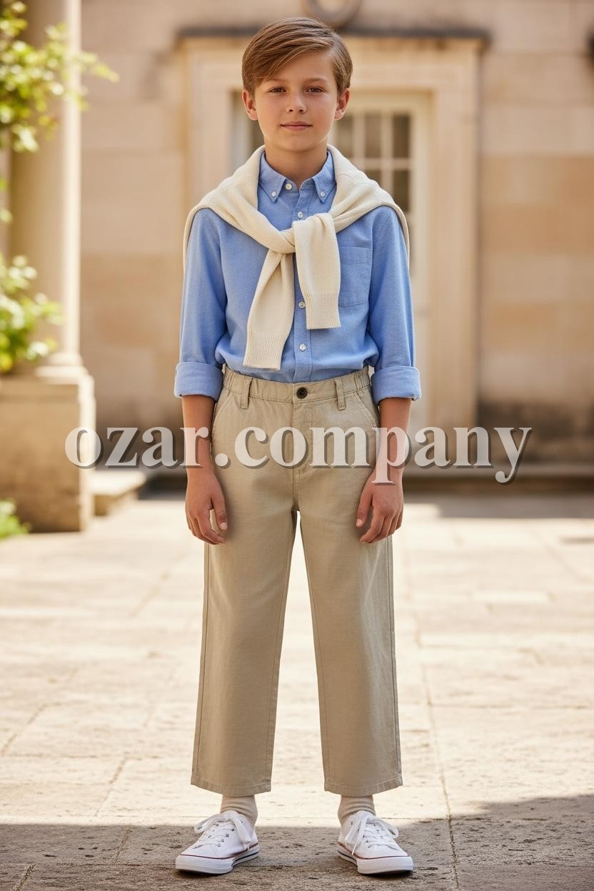 Штаны Лён Котон Для Мальчика Golf Club (9-10-11-12-13-14лет) 