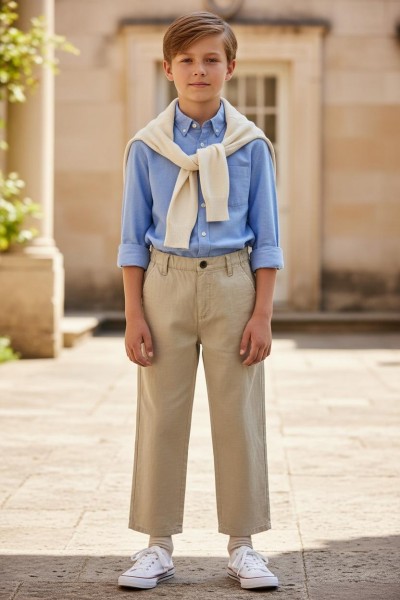 Штаны Лён Котон Для Мальчика Golf Club (9-10-11-12-13-14лет) 