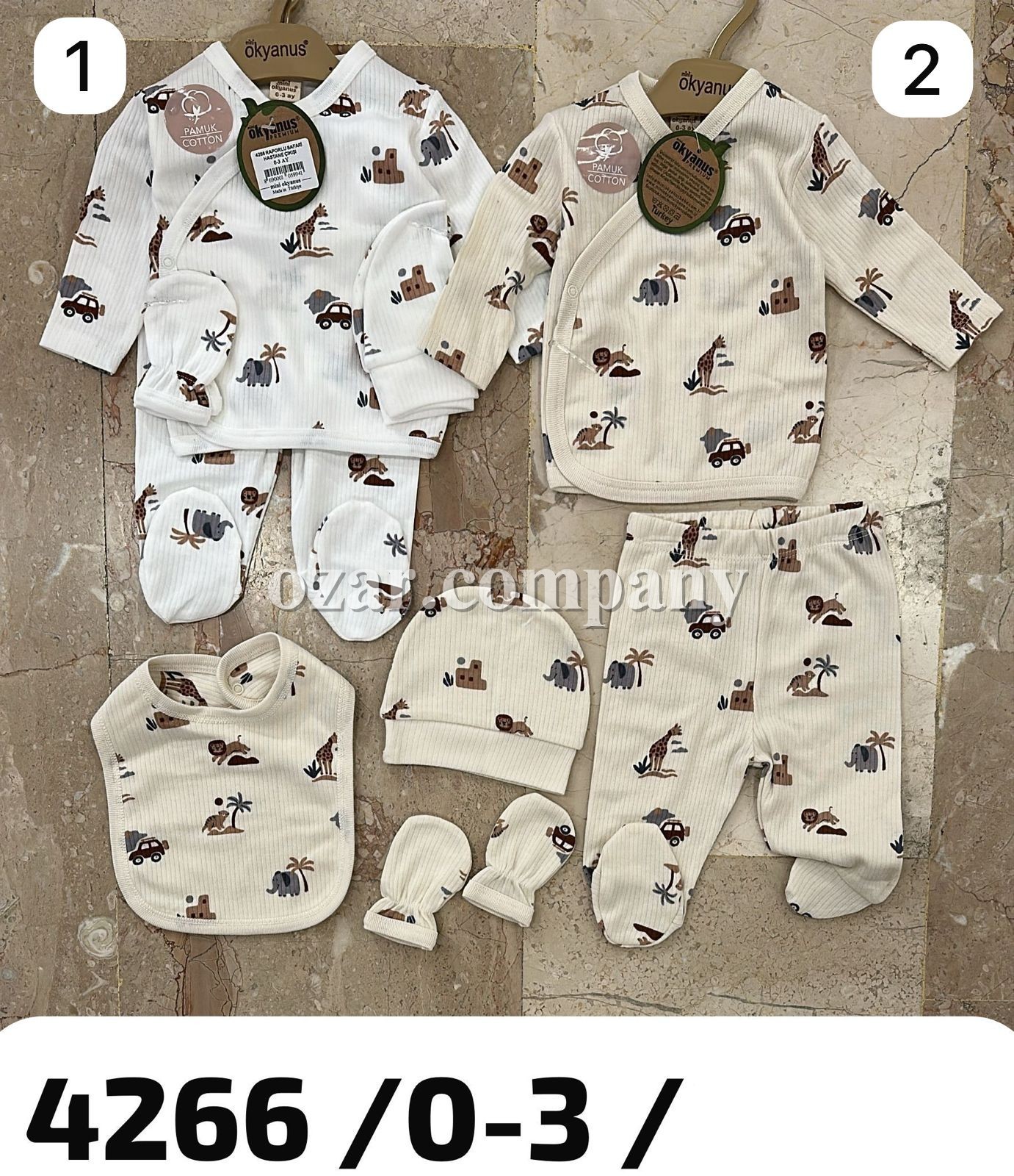 Комплект Для Мальчика Okyanus (0-3мес.)
